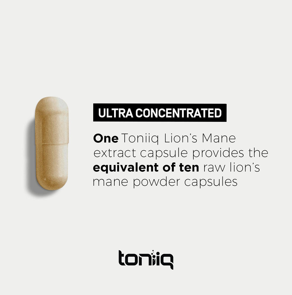 Toniiq 18,000mg 10x Concentrated Ultra High Strength Extract - Made with Organic Lions ToniiqBuy Supplements Australia