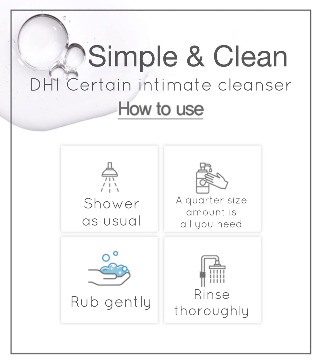 DHI PROBIOTIC Certain Intimate Wash for Men with 3 kinds of probiotics plus 20 Premium Natural DHIBuy Supplements Australia