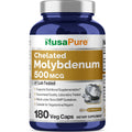 NusaPure Chelated Molybdenum 500 mcg 180 Vegetarian Caps (Vegan, Non-GMO) NusaPureBuy Supplements Australia