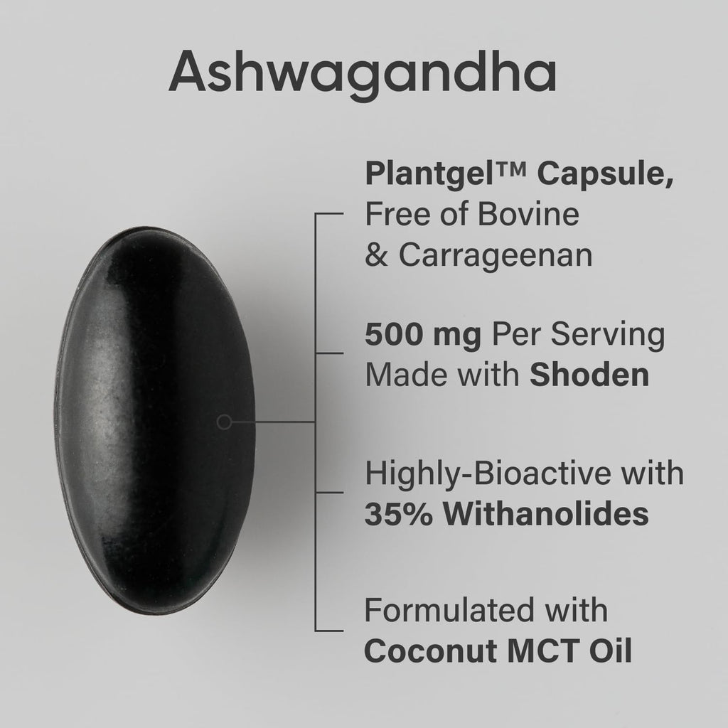 Sports Research® Ashwagandha Softgels with Coconut MCT Oil - Natural Adaptogen Sports ResearchBuy Supplements Australia
