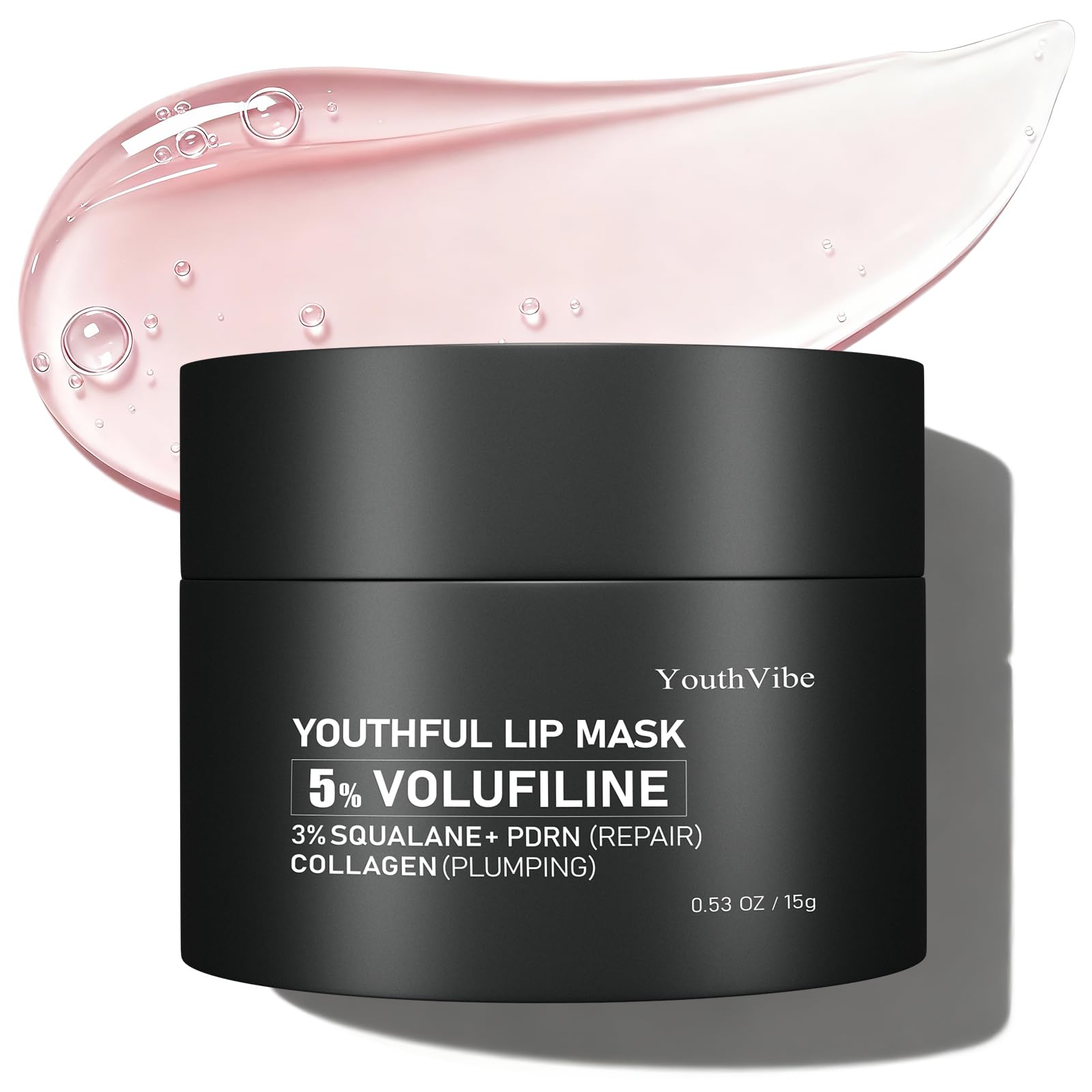 YouthVibe Lip Mask Overnight Moisturizing - Nourish & Hydrate, Antioxidants, 5% Volufiline