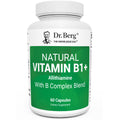 Dr. Berg Natural Vitamin B1 B6 B12 Complex - Allithiamine Vitamin B1 Supplement with 8 Essential Vitamin B Complex for Men & Women Including Thiamin