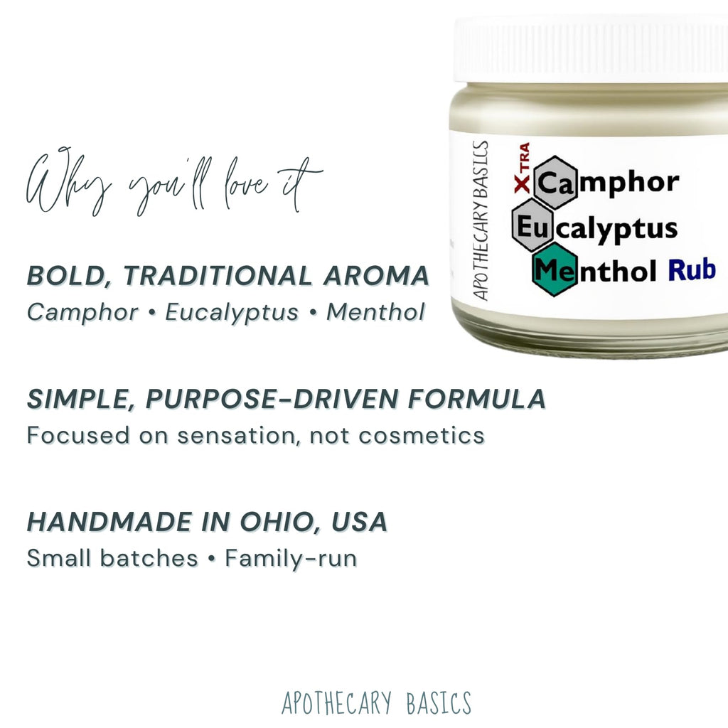 Camphor+Eucalyptus+Menthol Xtra Rub – Handmade with Menthol, Camphor & Eucalyptus – Soothing & Refreshing – 2.5 fl oz IEG StoreBuy Supplements Australia