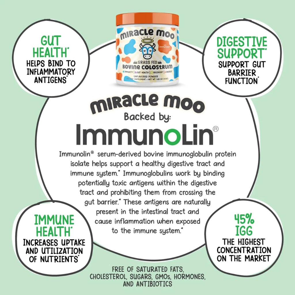 Colostrum Supplement for Gut Health, Hair Growth, Beauty and Immune Miracle MooBuy Supplements Australia