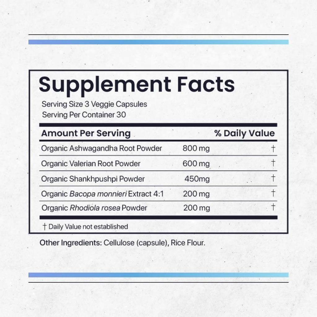 Nature's Pure Blend Ashwagandha Supplements – Organic Ashwagandha Root & Extract for Women and Men – Stress Relief, Sleep, and Mood Support – Athletic Performance & Focus Support – 60 Vegan Capsules Nature's Pure BlendBuy Supplements Australia