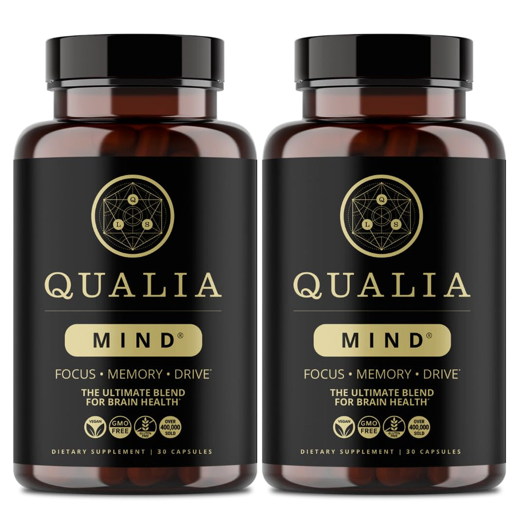 Qualia Mind — Beat Brain Fog | Doctor-Formulated Premium Brain Nourishment | Fuel Focus, Drive & Energy | 32 Ingredients Including Lion’s Mane, Cognizin™️, Ginkgo & More| 2 Week Supply* QUALIA LIFE SCIENCESBuy Supplements Australia