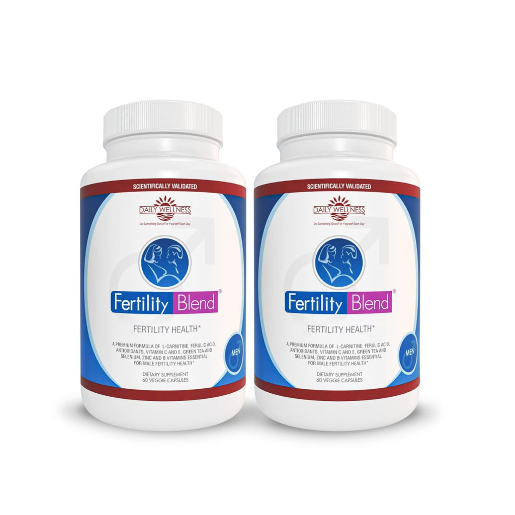 Fertility Blend Daily Wellness for Men - Male Fertility Supplements, Vitamin Blend Pills - Male Count Pre-Conception for Him - Fertility Supplements for Men - 60 Capsules, 2 Pack Fertility BlendBuy Supplements Australia