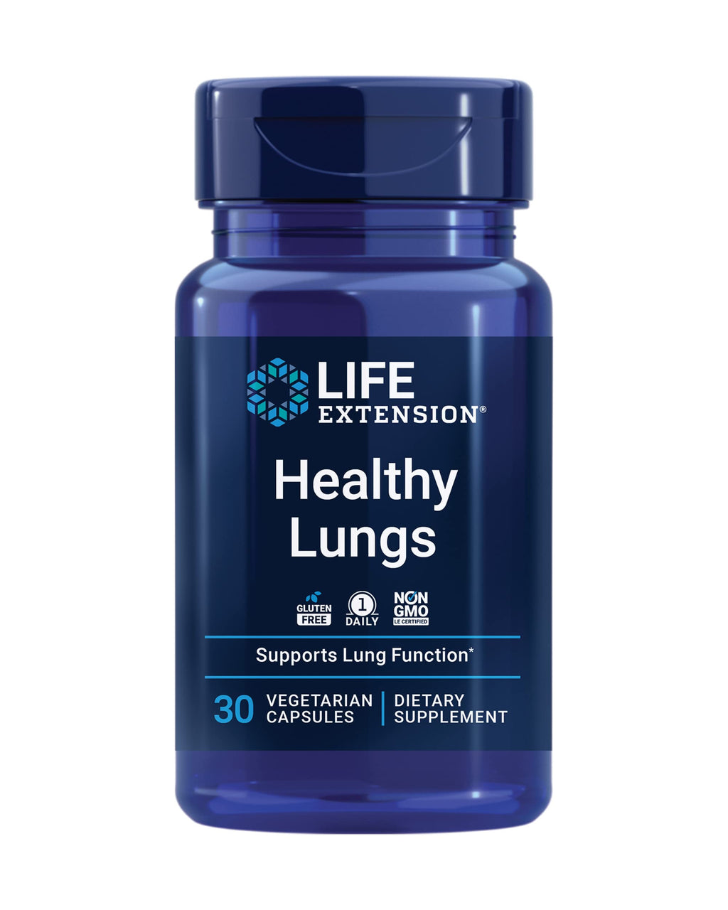 Life Extension Healthy Lungs, Respiratory Supplement, Lung Protection, Boswellia Serrata, Saffron Extract, Once-Daily, Gluten Free, Non-GMO, Vegetarian, 30 Capsules Life ExtensionBuy Supplements Australia