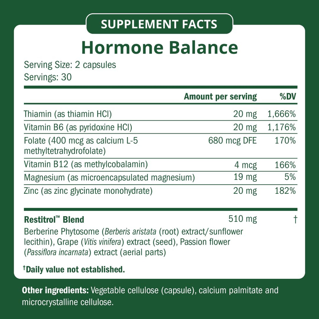 Semaine Hormone Balance – Clearer Skin, Enhanced Moods, Deeper Sleep & Happier Hormones. Hormone-Free, Vegan Capsule, Multi-Symptom Support (60 ct) SemaineBuy Supplements Australia