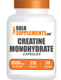 BulkSupplements.com Creatine Monohydrate Capsules - Micronized Creatine Monohydrate, Sports Nutrition - 7 Capsules per Serving, 5000mg, Gluten Free, 210 Count (Pack of 1) BulkSupplementsBuy Supplements Australia