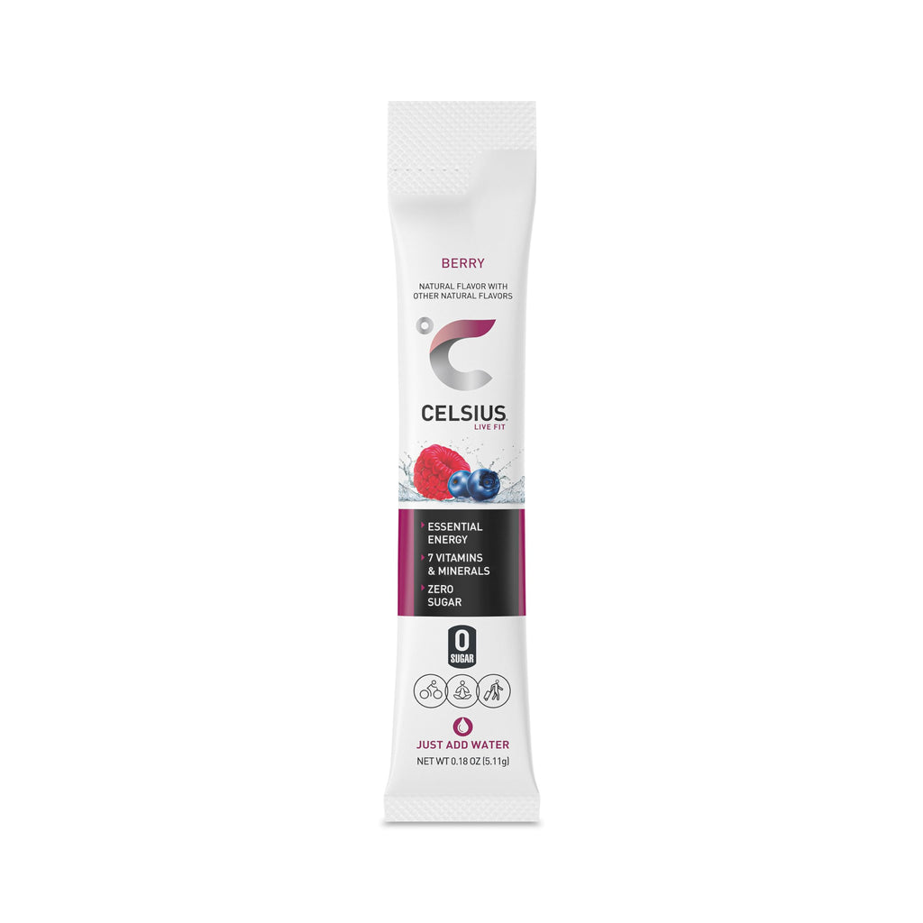 CELSIUS On-the-Go Powder Stick Packs, Zero Sugar (14 Sticks per Pack), Berry, 2.5 Ounce CELSIUSBuy Supplements Australia