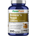 NusaPure Brewer’s Yeast - Suitable for Vegetarian/Vegan, Non - GMO - 1000mg 200 Capsules NusaPureBuy Supplements Australia