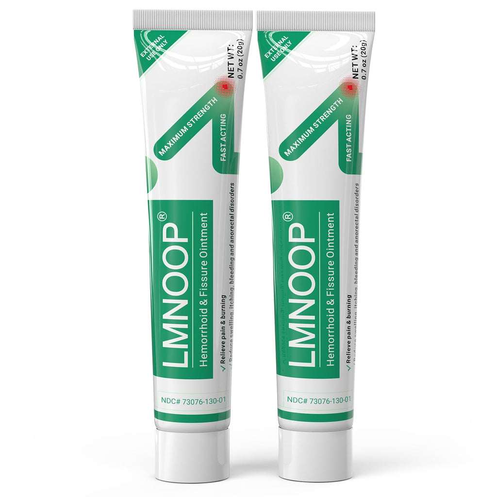 Hemorrhoid Treatment Ointment, Maximum Strength Treatment & Fast Relief for Pain, Itching, Burning, Swelling, Fissure, Bleeding, Discomfort, Long-Lasting Internal & External Hemorrhoid Cream, (2-Pack) LMNOOPBuy Supplements Australia
