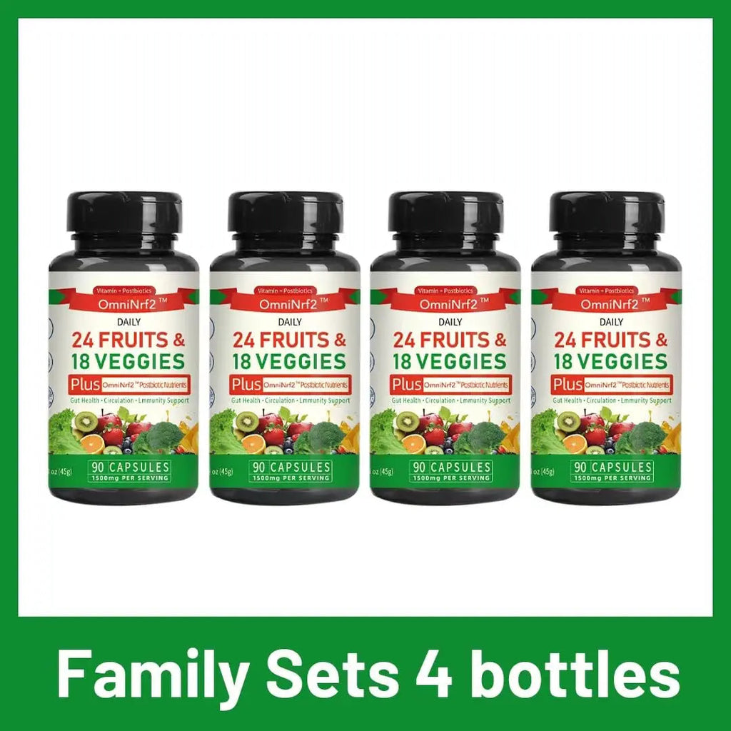 OmniNrf2 Postbiotic Supplement Capsules for Gut Health, Superfood with 24 Fruits & 18 Veggies & Fermented Herbal Plants, 90 Capsules for Antioxidant Support OmniNrf2Buy Supplements Australia