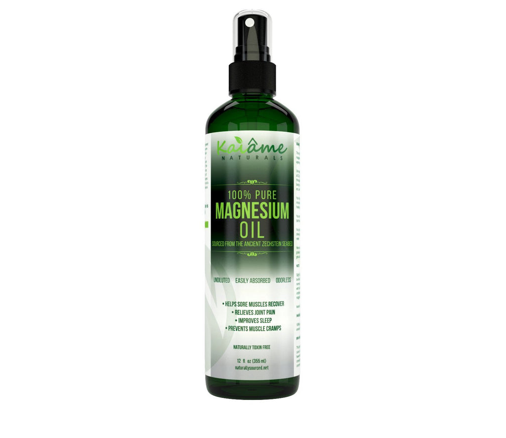 Kaiame Naturals Magnesium Oil Spray, Large 12 oz, Undiluted, Pure and Organic, Sourced from Ancient Zechstein Seabed Kaiame NaturalsBuy Supplements Australia