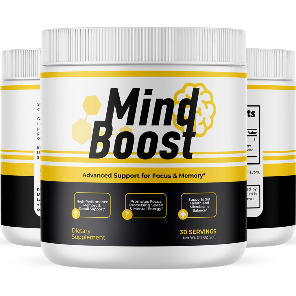 MindBoost Powder - Official Mind Boost Day Supplement, Advanced Nootropic, Premium Formula, Natural Vitamins for Wellness - 1 Bottle for 1 Month VIVALISBuy Supplements Australia
