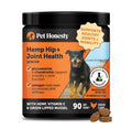 Senior Hemp Hip and Joint Supplement for Dogs - Glucosamine Chondroitin, MSM & Green Lipped Mussel - Relief for Joint Stiffness, Advanced Strength Mobility Support for Senior Dogs (Chicken, 90 Ct) Pet HonestyBuy Supplements Australia