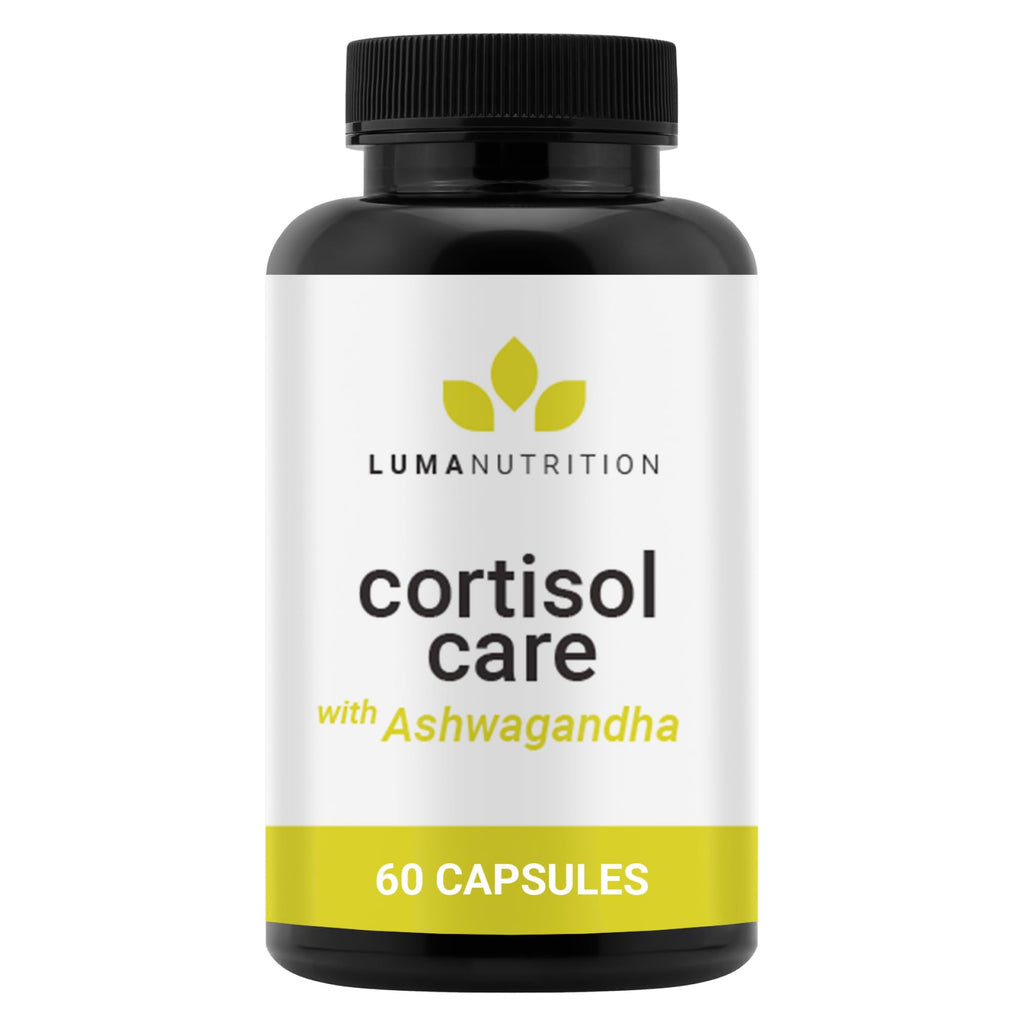 Luma Nutrition Cortisol Reducer and Manager - Ashwagandha + L-Theanine - Cortisol Supplements for Women and Men - Stress Relief, Restful Sleep, Detox, Lower and Control - 60 Capsules Luma NutritionBuy Supplements Australia