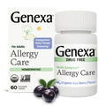 Genexa Allergy Care | Drug Free, Non-Drowsy Allergy & Decongestant Remedy for Adults | Vegan & Non-GMO | Homeopathic Allergy Relief Made Clean | Organic Acai Berry Flavor | 60 Chewable Tablets Genexa buy supplements Au