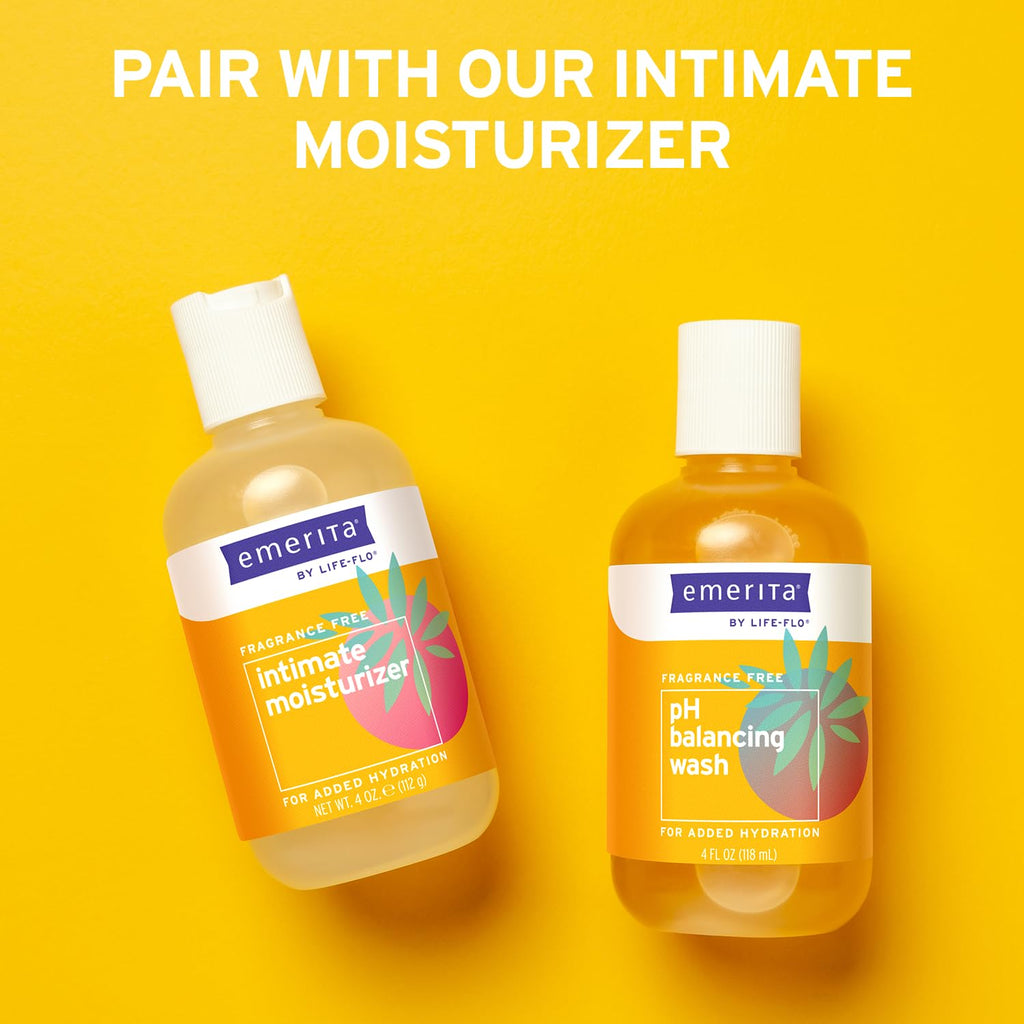 Emerita by Life-flo pH Balancing Feminine Wash, Hydrating Cleanser Soothes Delicate Areas EmeritaBuy Supplements Australia