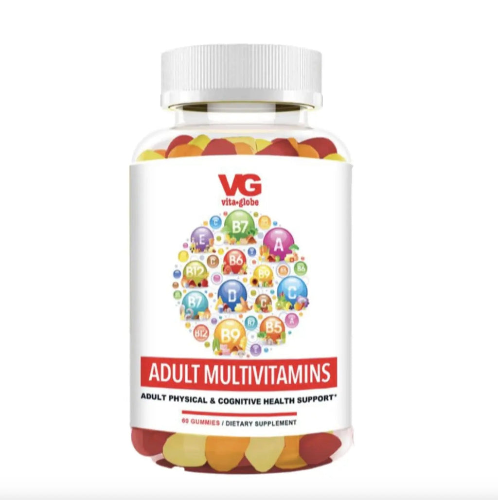 VITA GLOBE Adult Multivitamin Gummies – with Vitamins C, D, E, B6, B12, Folate & Biotin | Daily Multivitamin Supplement for Energy VITA GLOBEBuy Supplements Australia