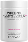 Codeage Women’s Multivitamin 50+ Supplement - Essential Vitamins for Women Over 50, Minerals, CoQ10, Hyaluronic Acid, Probiotics, Black Cohosh, Ashwagandha & Superfoods - Non-GMO - 90 Capsules CodeageBuy Supplements Australia
