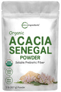 Micro Ingredients Organic Acacia Senegal Powder, 2 Pounds (32 Ounce), Instant Soluble 