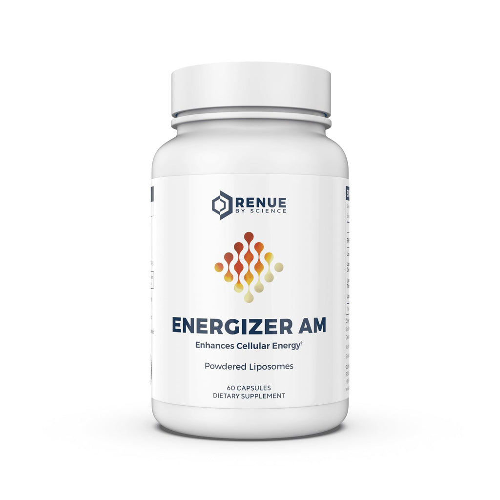 Renue By Science Energizer AM | Liposomal Resveratrol Hesperidin & Green Tea Supplement | 60 Capsules with Trans Resveratrol (65mg) Hesperidin (150mg) Green Tea Extract (35mg) - Non-GMO | Made in USA Renue By ScienceBuy Supplements Australia
