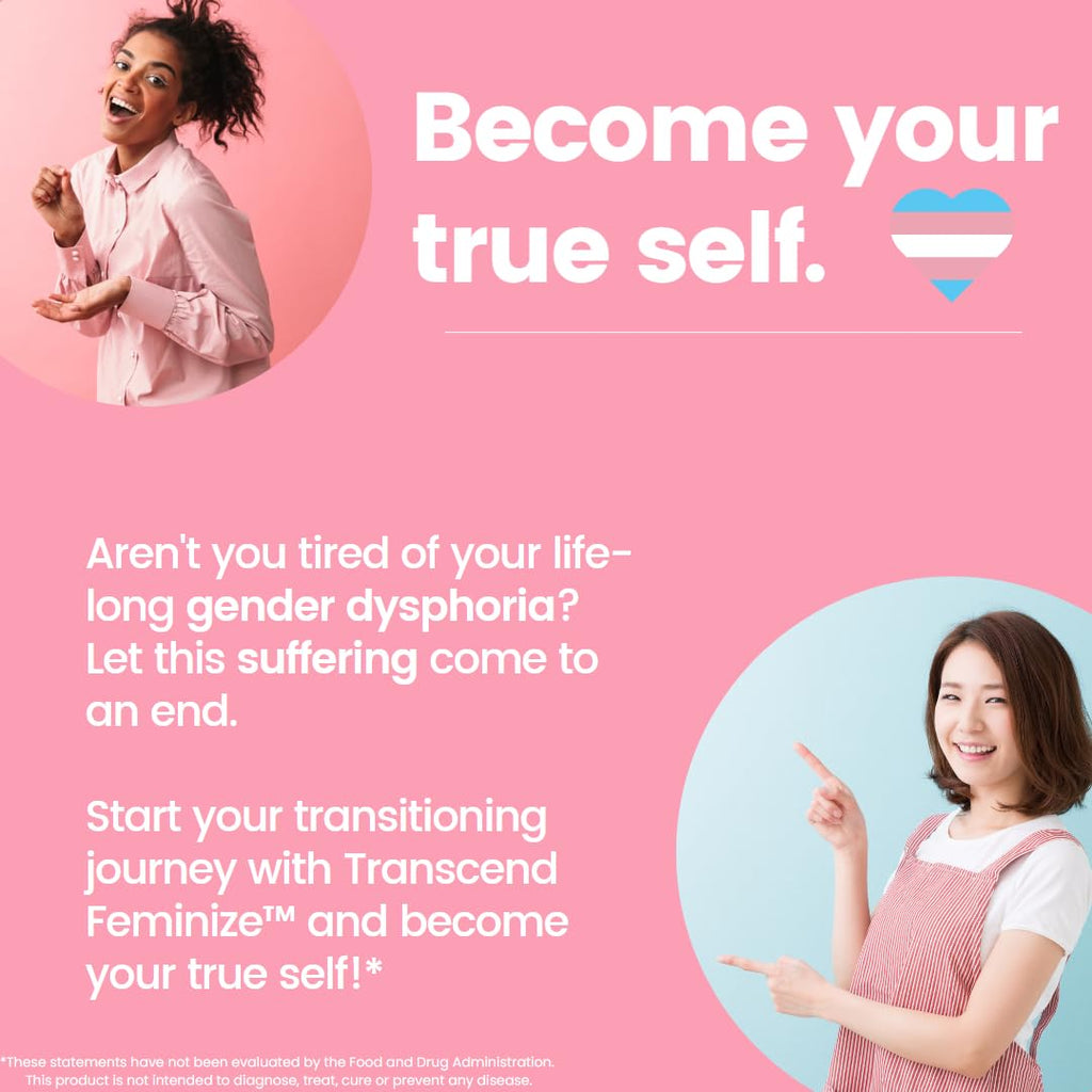 FEMINIZE Transcend HRT Pills for Estrogen - Potent HRT Estrogen Complex - Big Breats Soft Skin Feminizer FEMINIZEBuy Supplements Australia