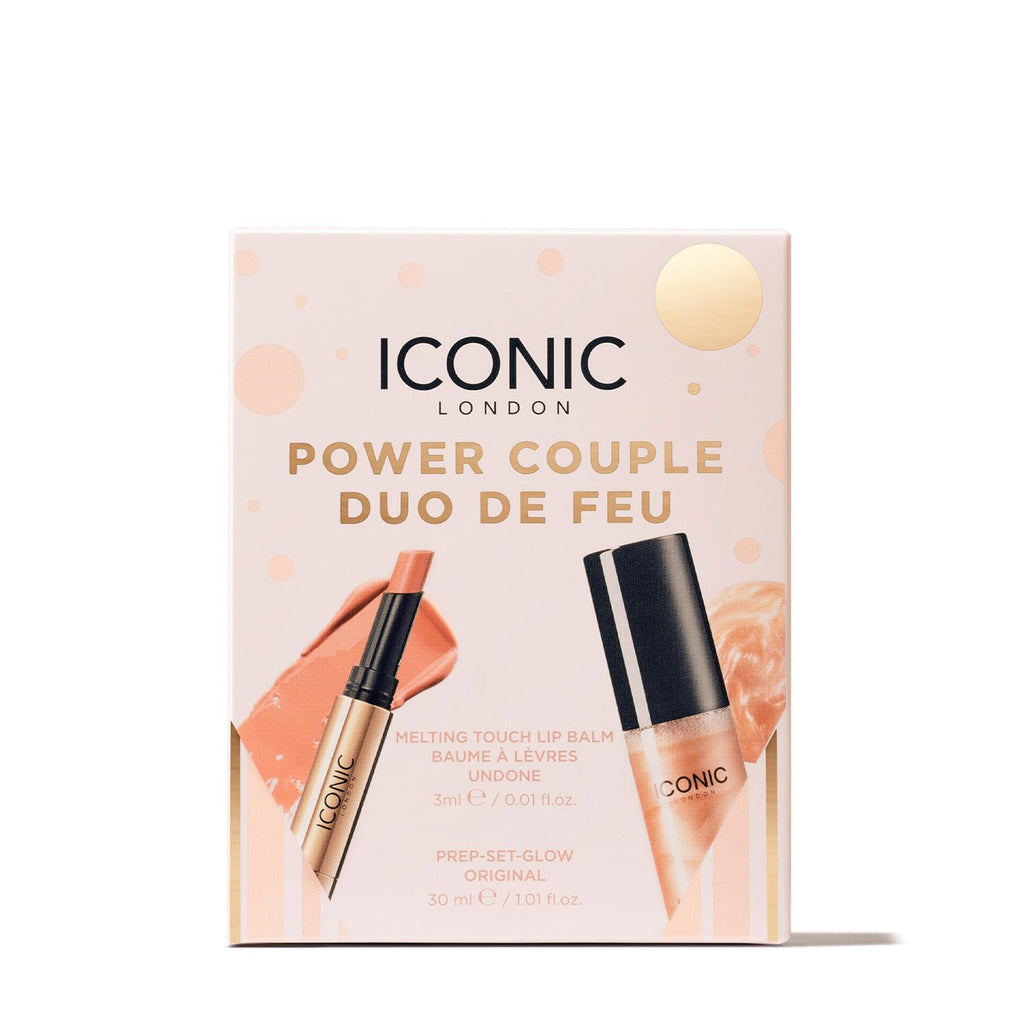 ICONIC LONDON Power Couple Gift Set | Includes Melting Touch Lip Balm (Undone) and Prep-Set-Glow (Original) ICONIC LONDON buy supplements Au