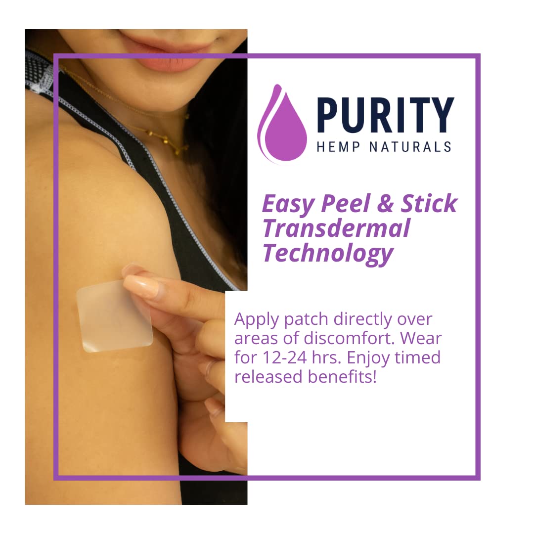 Body Discomfort Patch 120 mg - 15 ct (8 mg ea.) Lasts 24 Hours. Sweat & Water Resistant. Convenient & Discreet. For Use On Any Part Of The Body. Plant-Based Extended-Release Patch Purity Hemp NaturalsBuy Supplements Australia