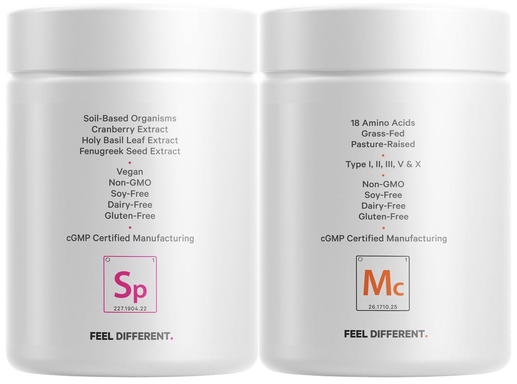 Codeage Multi Collagen Protein Capsules & Probiotics for Women Bundle | Multi Collagen Pills, Collagen Types I, II, II, V & X, 90 Count | Prebiotics & Probiotics for Women - Soy & Dairy Free, 60 Count CodeageBuy Supplements Australia