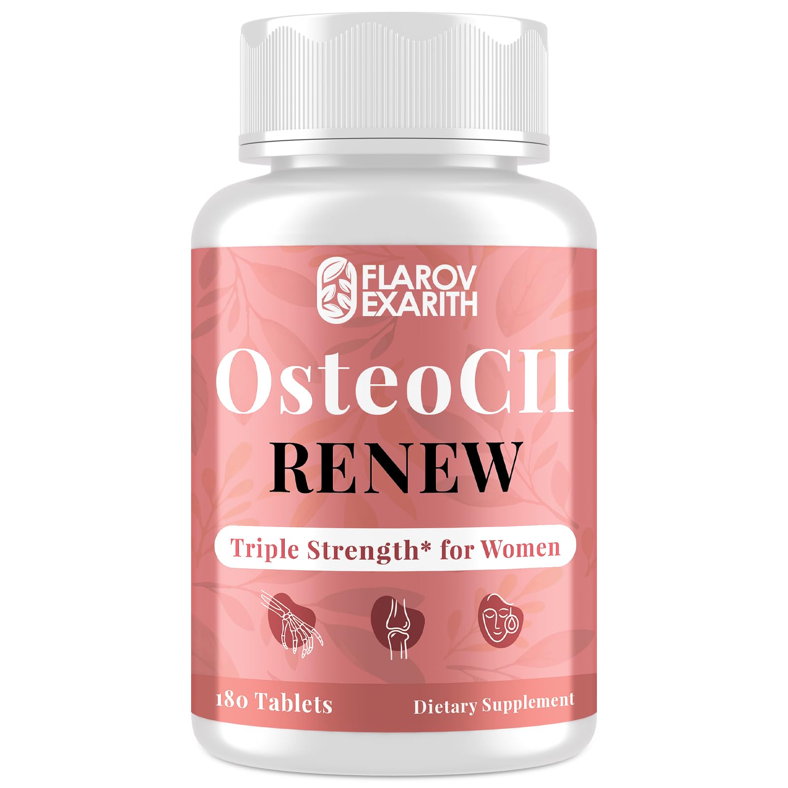 Joint Supplements for Women OsteoCII Renew Triple Strength – Advanced Joint, Bone & Skin Formula – Collagen, Glucosamine, Chondroitin, Calcium, MK-7, Vitamin D3, Hyaluronic Acid, 180 Tablets FlarovexarithBuy Supplements Australia