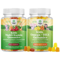 Bundle of Plant Based Kids Multivitamin Gummies with Vitamins A C D3 E B Zinc and DHA Omega 3 Gummies with Vegetarian 6 9 for Vision Brain Immunity Support Natures CraftBuy Supplements Australia