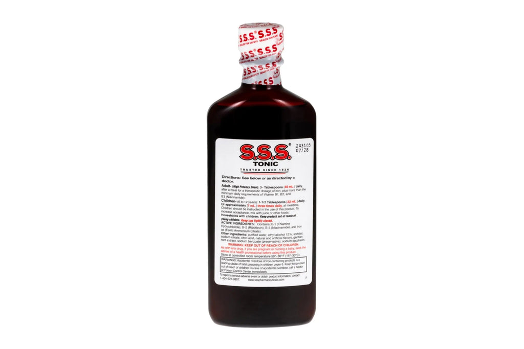 S.S.S. Tonic, Iron and Vitamin B Supplement, High Potency Vitamins, Bottle,10 Fl Oz (Pack of 1) S.S.S. CO.Buy Supplements Australia