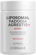 Codeage Liposomal Fadogia Agrestis 600mg Supplement - Fadogia Agrestis 30:1 Extract, Vitamin D3, Zinc, Fenugreek, BioPerine Black Pepper - 2-Month Supply - Liposomal Delivery - Non-GMO, 60 Capsules CodeageBuy Supplements Australia