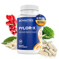 BioMatrix Pylor-X Gut Health Supplement – Mastic Gum, Berberine, Zinc Carnosine & Bismuth Salts for Gastric Support, Digestive Comfort, Stomach Lining Protection - (120 Capsules) 30-60 Day Supply BioMatrixBuy Supplements Australia