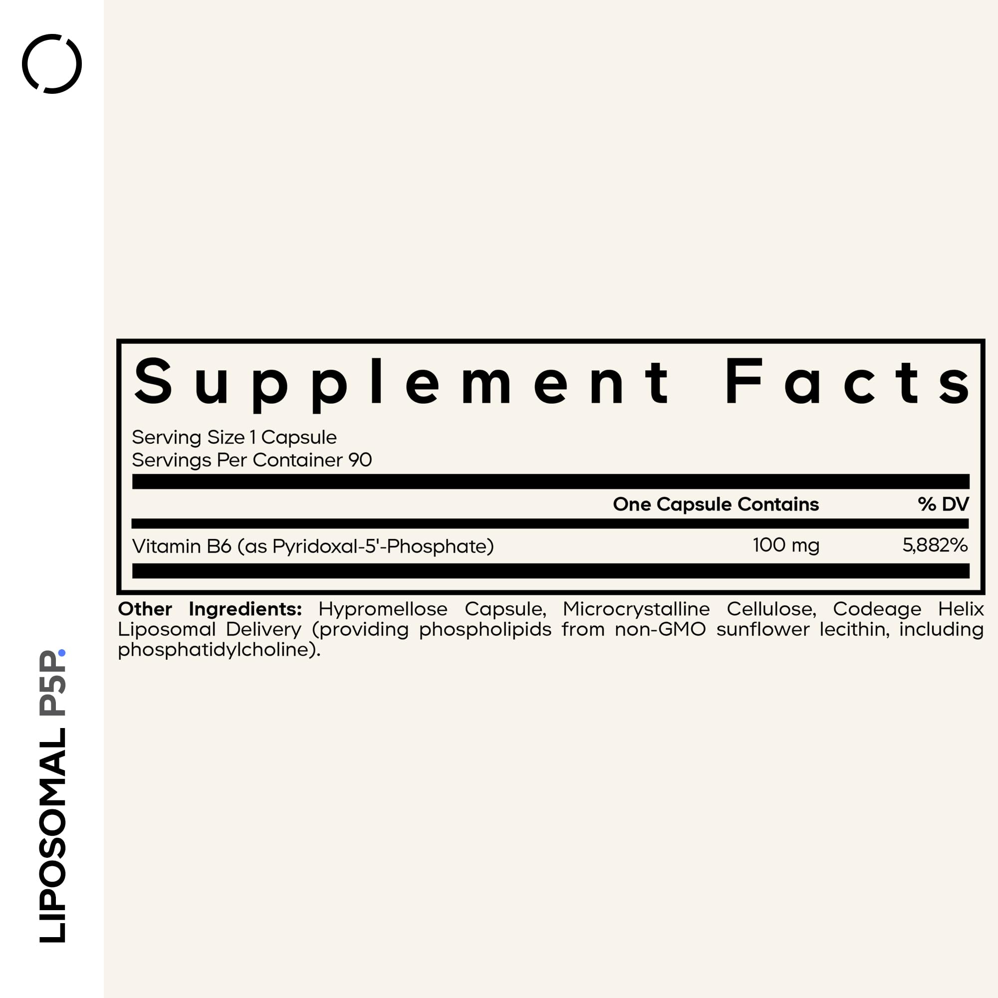 Codeage Liposomal P5P Supplement – Vitamin B6 as Pyridoxal-5'– Phosphate – Liposomal Delivery – Active B6 Form – 3-Month Supply – 1 Capsule Daily – Non-GMO – 90 Capsules CodeageBuy Supplements Australia