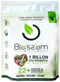Blossom SuperGreens Probiotics – Digestive Enzymes with Pre/ProBiotics for Bloating Relief – 30+ SuperGreens & SuperReds to Boost Energy –Organic, Gluten-Free, No Fiber, 0g Sugar (Lemon Citrus) BRANIA buy supplements Au
