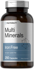 Horbäach Multi Minerals Supplement | 250 Capsules | Iron Free | Daily Mineral Complex for Men and Women | Non-GMO & Gluten Free HorbäachBuy Supplements Australia