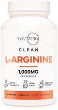 Type Zero L-Arginine 90 Tablets 1,000 mg per Serving - Non-GMO Type ZeroBuy Supplements Australia