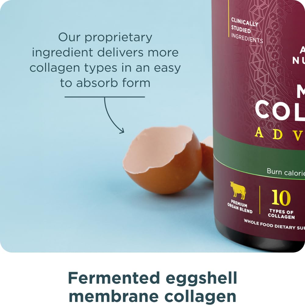 Ancient Nutrition Advanced Hydrolyzed Collagen Peptides Powder Protein Lean with Probiotics and Vitamin C, Cinnamon, for Women & Men, Supports Healthy