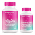 Pink Stork Postnatal Multivitamin + Probiotics with Vegan DHA, Ashwagandha, Iron, Folate, B12 - Supports Hormone Balance, Postpartum Recovery, Gut Health, & Digestion - Pack of 2 Pink StorkBuy Supplements Australia