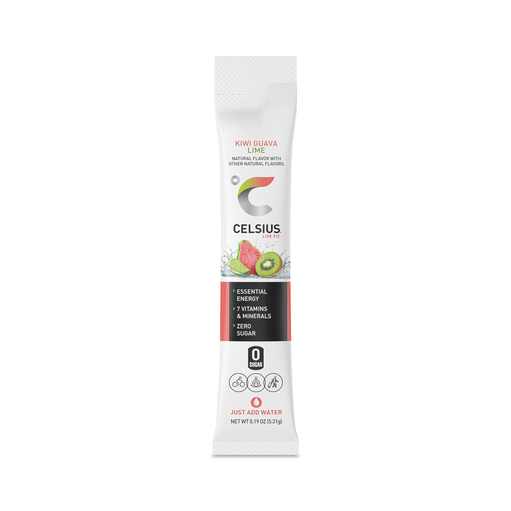 CELSIUS Kiwi Guava Lime On-the-Go Powder Stick Packs, Zero Sugar , 14 Count (Pack of 1) CELSIUSBuy Supplements Australia
