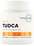 Type Zero Clean TUDCA Capsules 250mg - Pure Tauroursodeoxycholic Acid Supplement - Bile Salt Derivative - 60 Capsules, 60 Servings Type ZeroBuy Supplements Australia