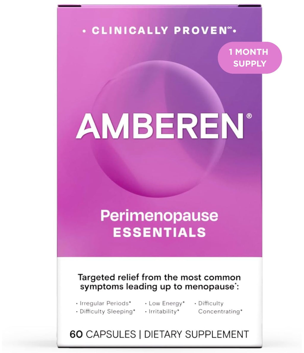 Amberen Perimenopause, Peri-Menopause Multi-Symptom Relief, Vitamin B, Vitamin E & Antioxidants Supplement, Clinically Shown to Help Support Hormone Balance, Hot Flashes & Night Sweats, 60 Count AmberenBuy Supplements Australia