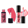 Saie Dewy Glow Duo - Dew Liquid Blush - (.40 oz, Flirty), Glossybounce Lip Gloss-Oil Hybrid (.17 oz, Burst) - Hydrating, Vegan Makeup for Radiant Cheeks & Lips SaieBuy Supplements Australia
