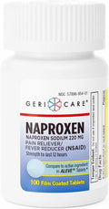 GeriCare Naproxen Sodium Tablets, 220mg (100 Count)- NSAID Extra-Strength Pain Relief for Headache, Arthritis, Muscle Aches, Menstrual Cramps- Film-Coated Naproxen, Anti-Inflammatory & Fever Reducer GeriCareBuy Supplements Australia
