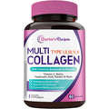 Doctor's Recipes Multi Collagen Peptides, Type I, II, III, V, X, 1000 mg Per Serving, Vitamin C, Biotin, Hyaluronic Acid, Keratin, Turmeric, for Hair, Nails, Skin, Stay Active, Antioxidant, 60 Caps Doctor's Recipes buy supplements Au