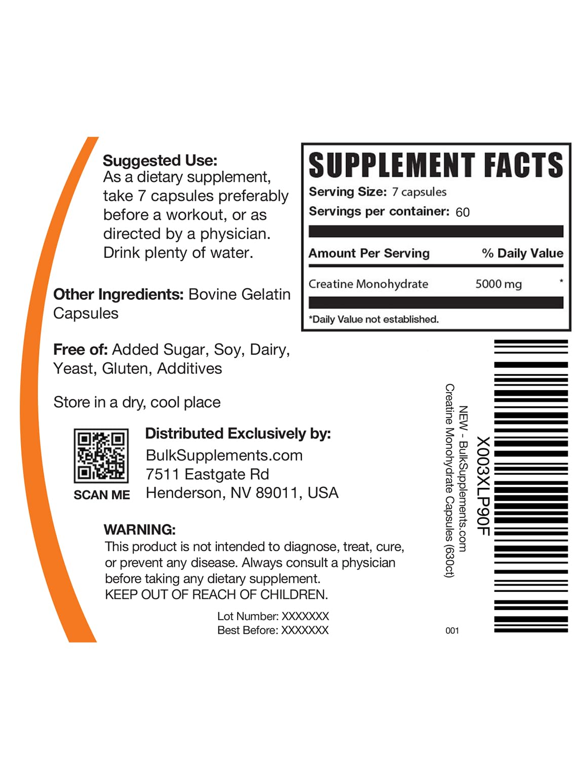 BULKSUPPLEMENTS.COM Creatine Monohydrate Capsules - Micronized Creatine Monohyd BULKSUPPLEMENTS.COMBuy Supplements Australia